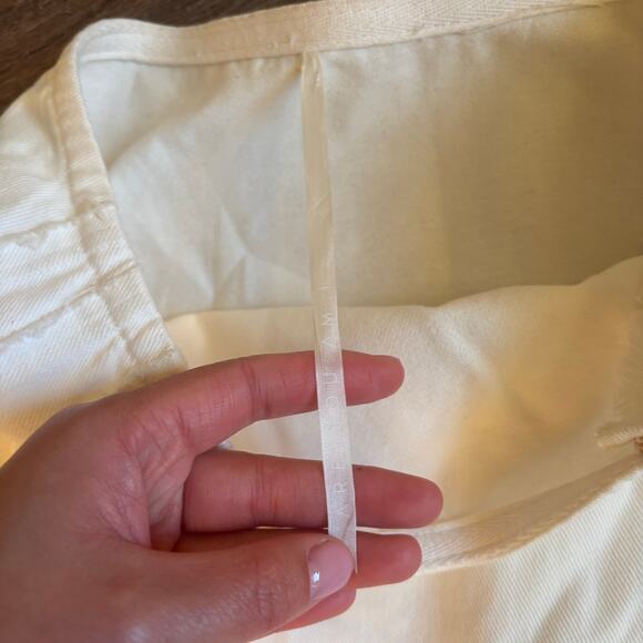 Are you am I Kolten skirt white denim with buckle size 4 - Picture 4 of 7